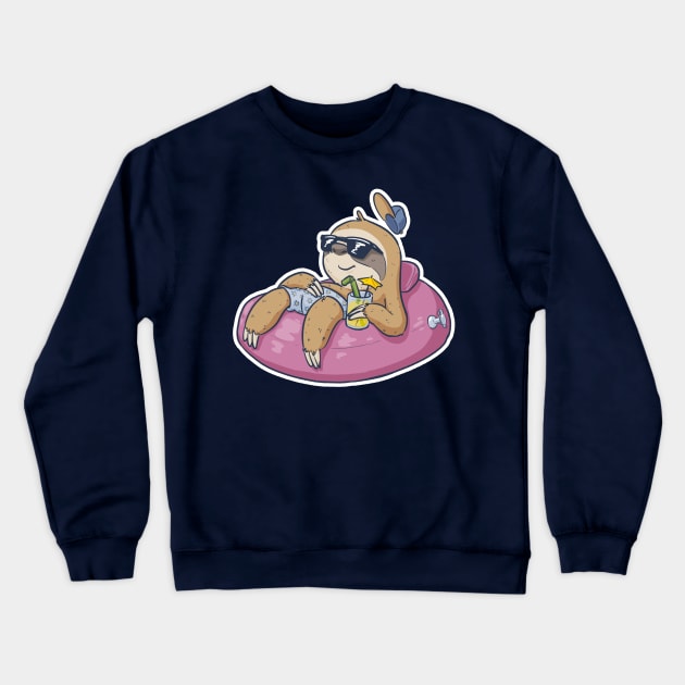 Weekend Sloth (dark) Crewneck Sweatshirt by MBGraphiX